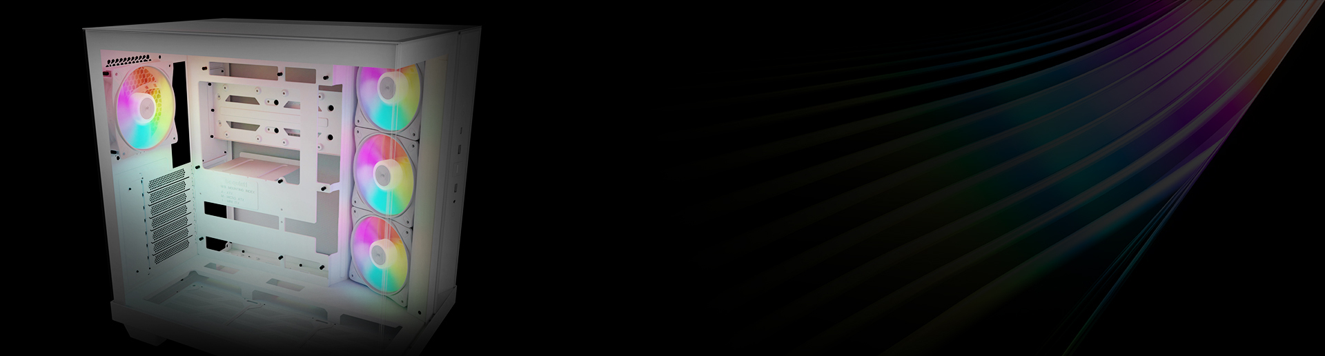 Light Base 500 features 4 preinstalled Pure Wings 3 fans