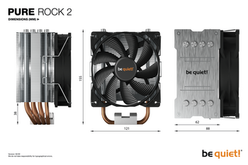 be quiet! Has Announced the Pure Rock 2 Tower Heatsink CPU Cooler