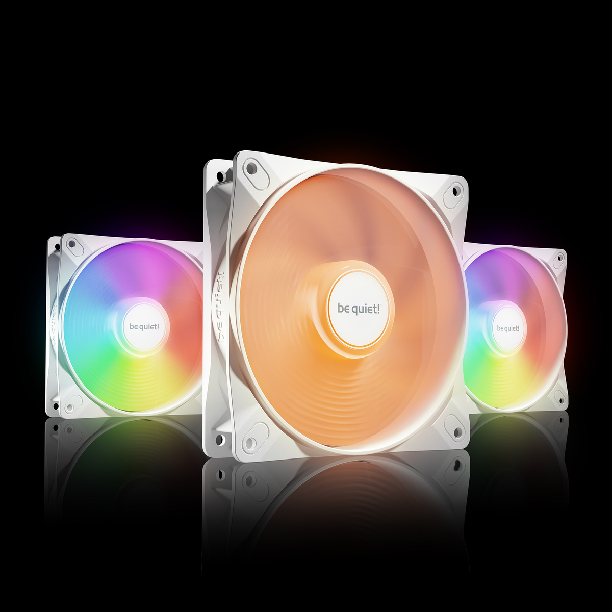LIGHT WINGS LX | 120mm PWM 3-Pack W silent essential Fans from be