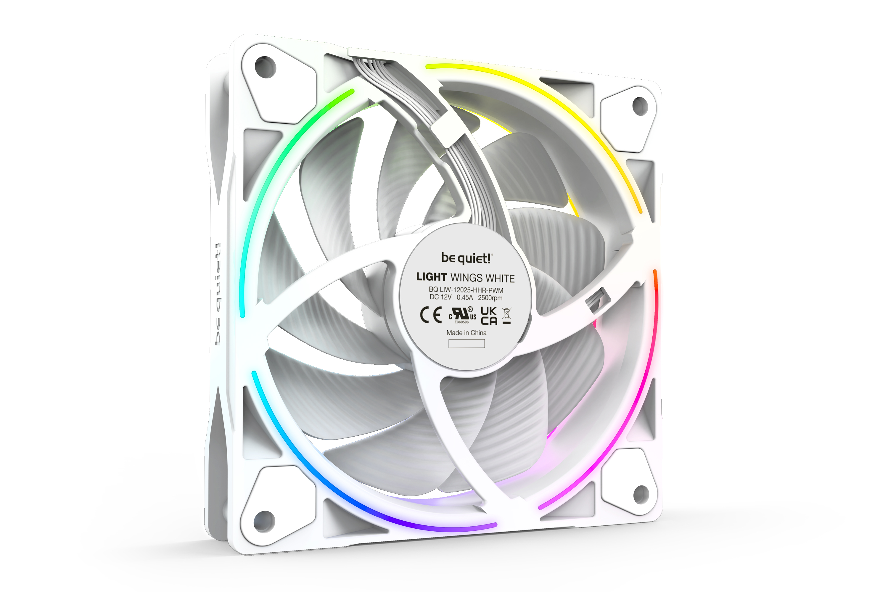 LIGHT WINGS WHITE | 120mm PWM high-speed Triple-Pack silent essential ...