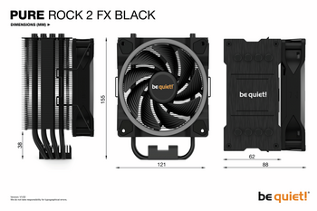 PURE ROCK 2 FX silent essential Air coolers from be quiet!