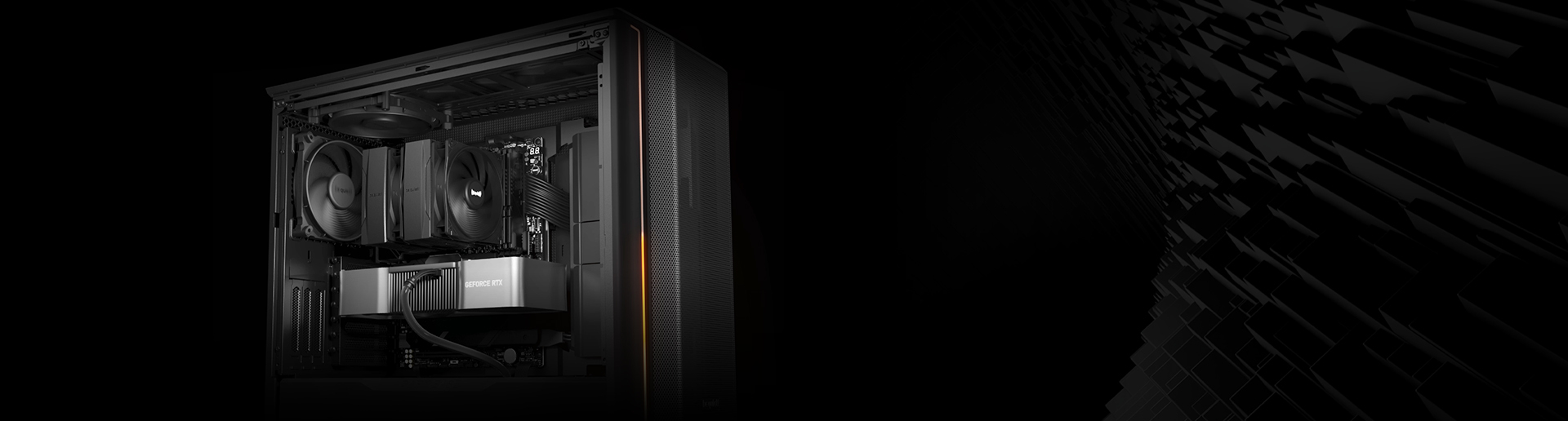 Pure Rock Pro 3 Black features 6 black high-performance copper heat pipes