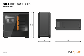 be quiet! Silent Base 601 TG - Black - Boîtier PC Be Quiet ! sur