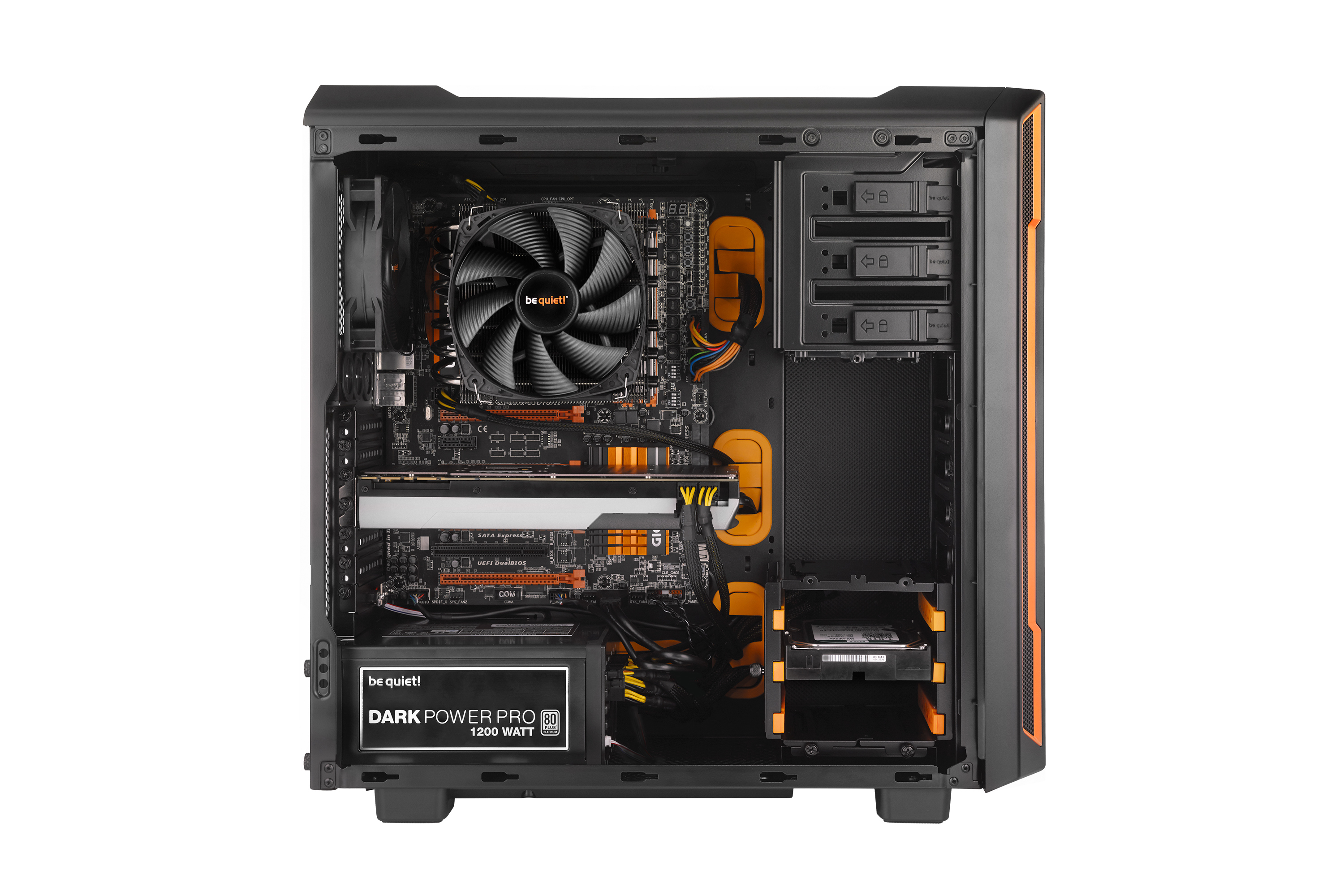 Boitier PC / Boitier Ordinateur Be Quiet! Silent Base 600 Orange  Personnalise Customise