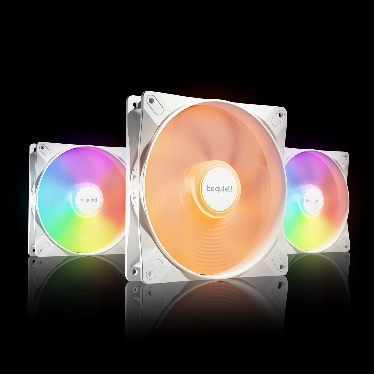 LIGHT WINGS LX | 140mm PWM 3-Pack W silent essential Fans from be