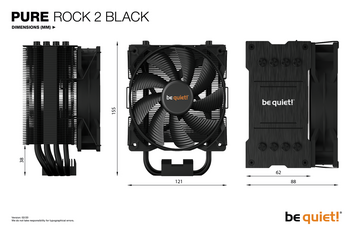 PURE ROCK 2  Black silent essential Air coolers from be quiet!