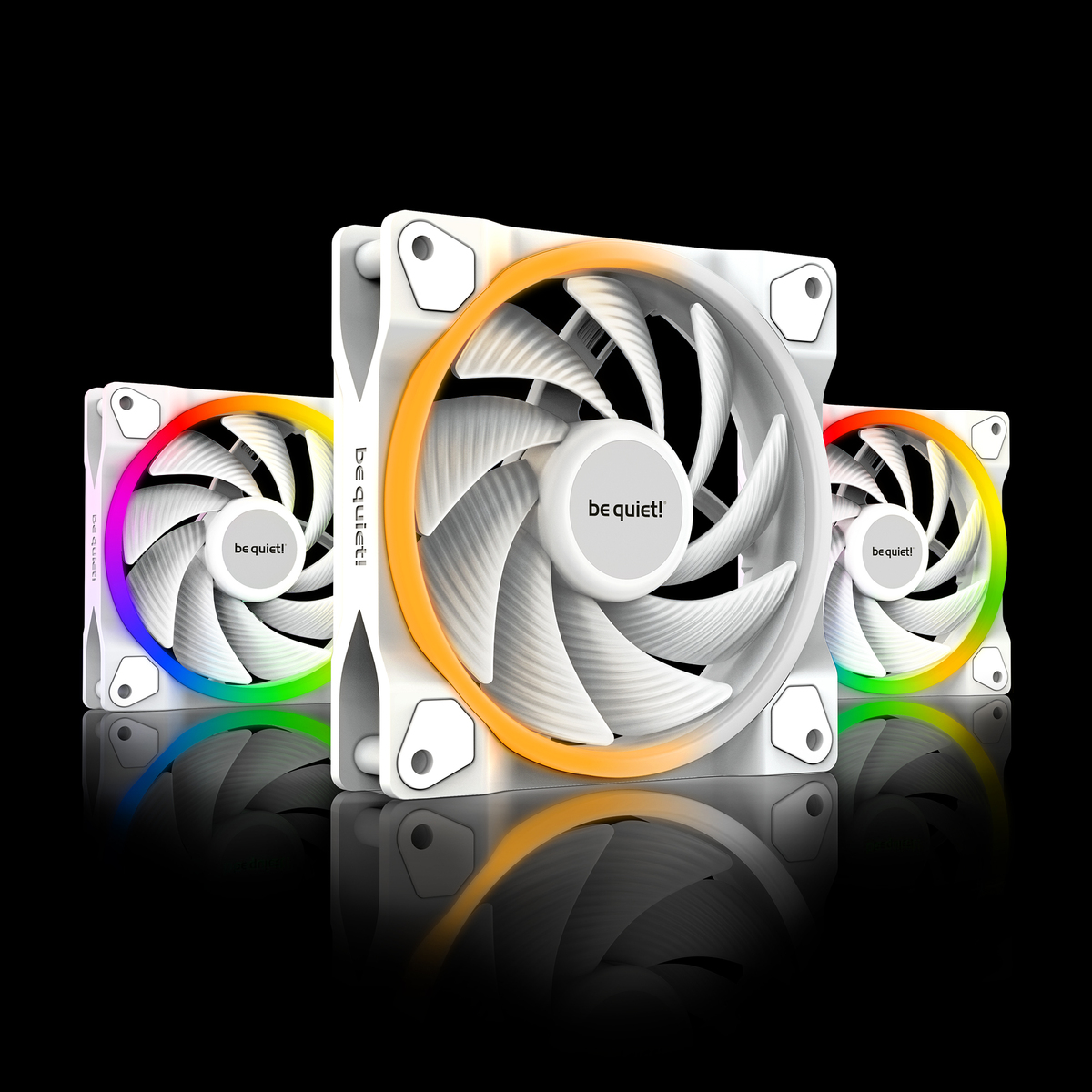LIGHT WINGS | 120mm PWM HS 3-Pack White silent essential