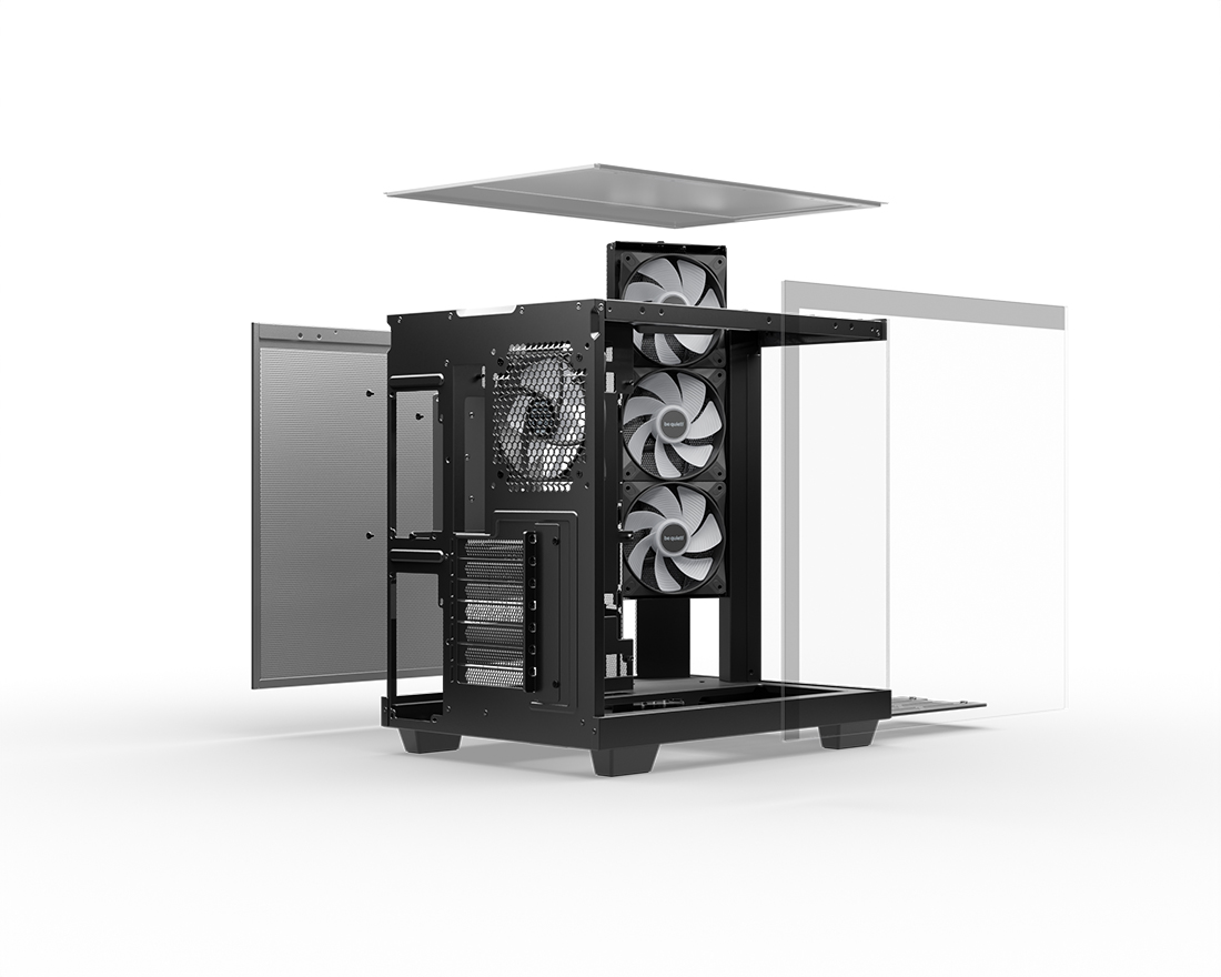 be quiet! Light Base 500 (LX): Showcase zeigt zur Belüftung eine