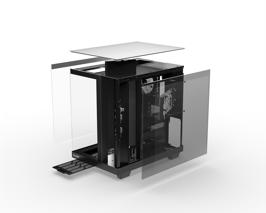 Case PC Be Quiet! Light Base 500 LX Black – Midi Tower ATX, 4 Ventole Light Wings LX ARGB, GPU Fino A 400mm