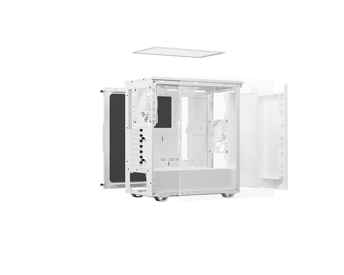 be quiet! PURE BASE 501 LX midi tower behuizing Zwart | 2x USB-A | 1x USB-C | RGB | Tempered Glass