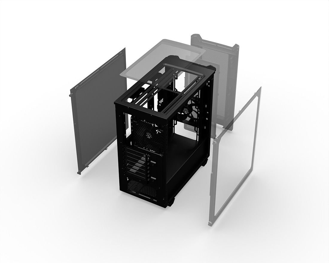 Be Quiet! Pure Base 501 LX Black - Boîtier PC 4 Ventilateurs ARGB