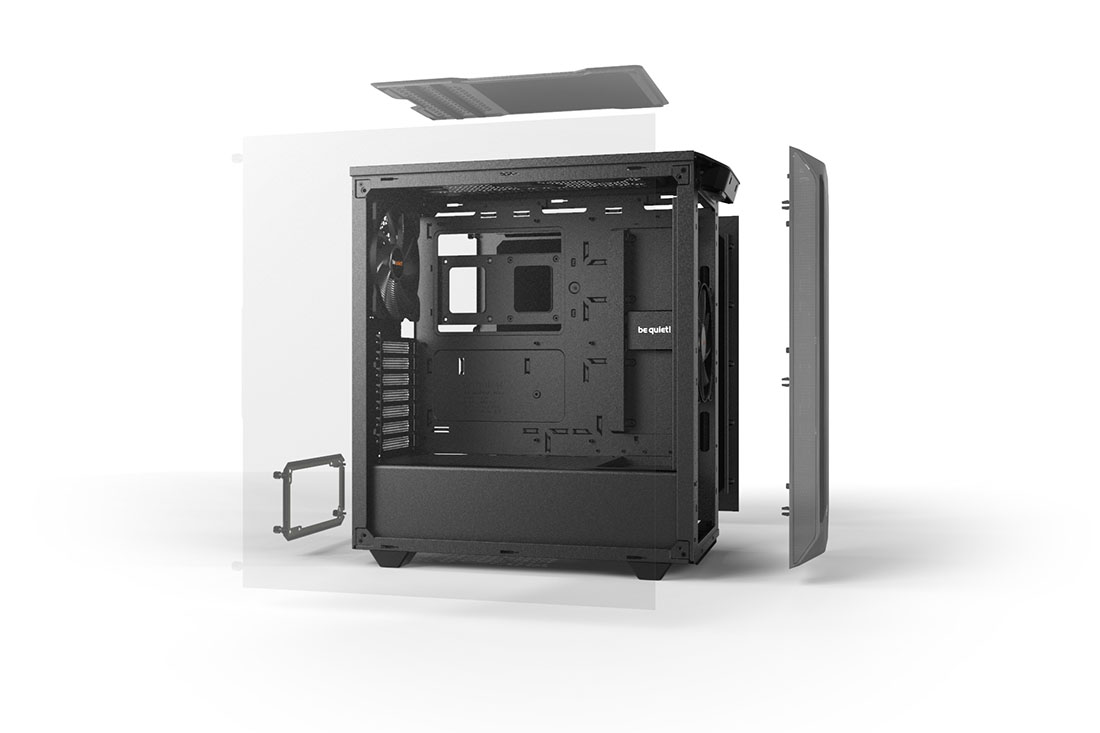 PC cases from quiet! PURE be Black 500 essential silent | BASE