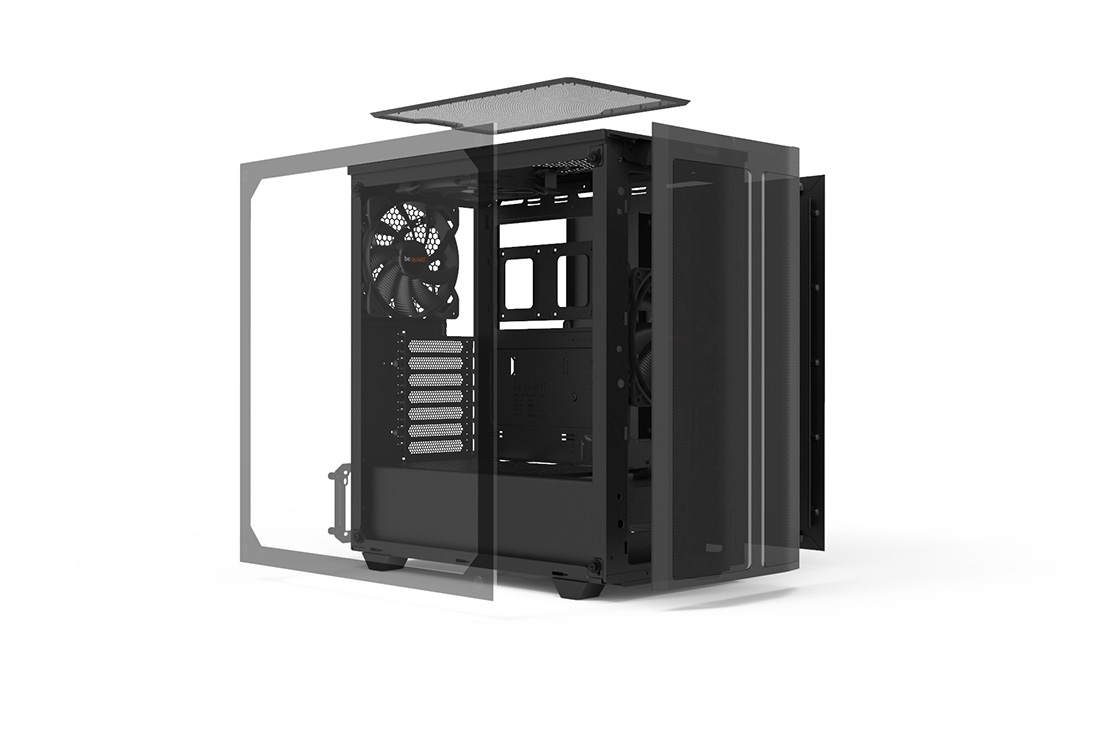 be cases BASE 500DX from silent Black | PC quiet! essential PURE