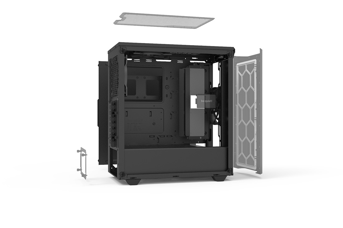 Be Quiet Pure Base 500DX Black, Mid Tower ATX case, ARGB, 3 pre-installed  Pure Wings 2, tempered glass window