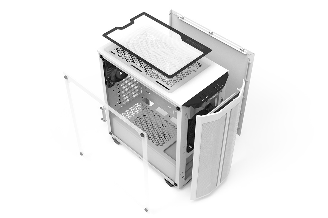 PURE BASE 500DX | White silent essential PC cases from be quiet!