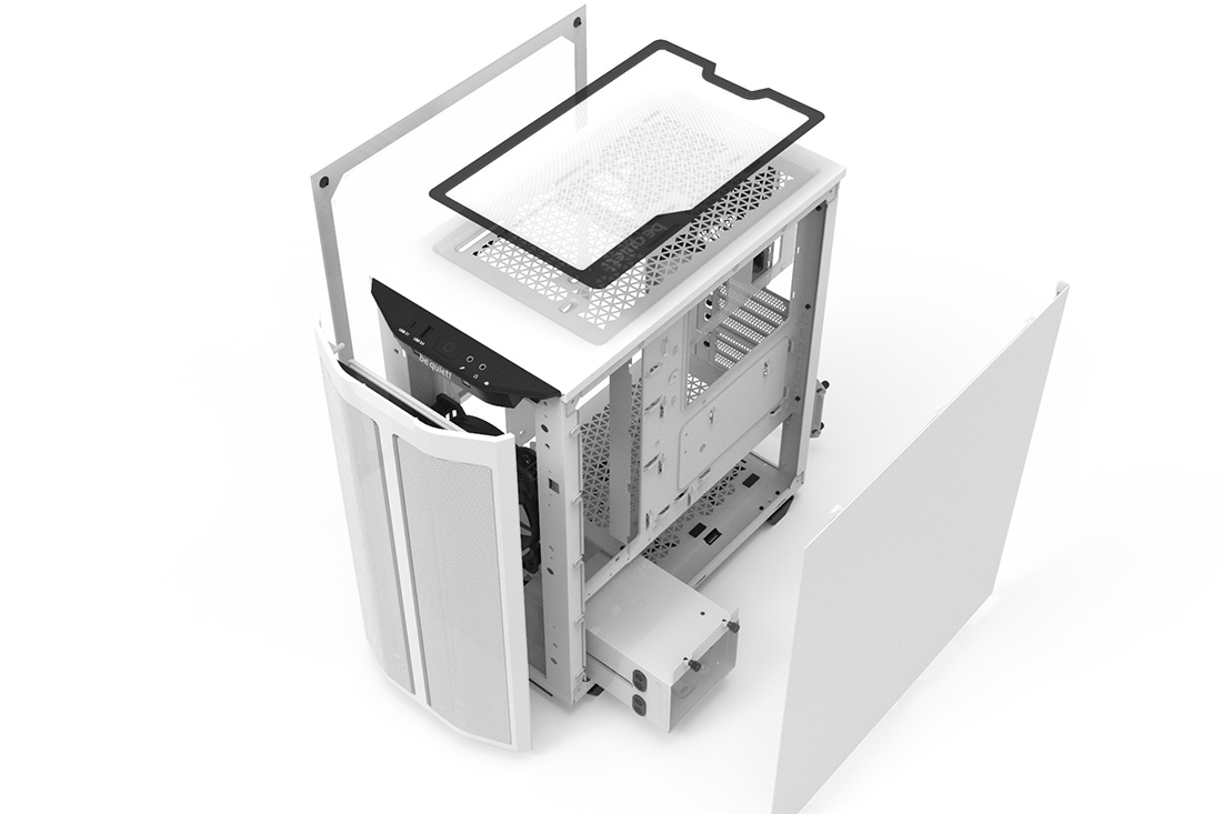 cases PC from quiet! be BASE 500DX essential silent | White PURE