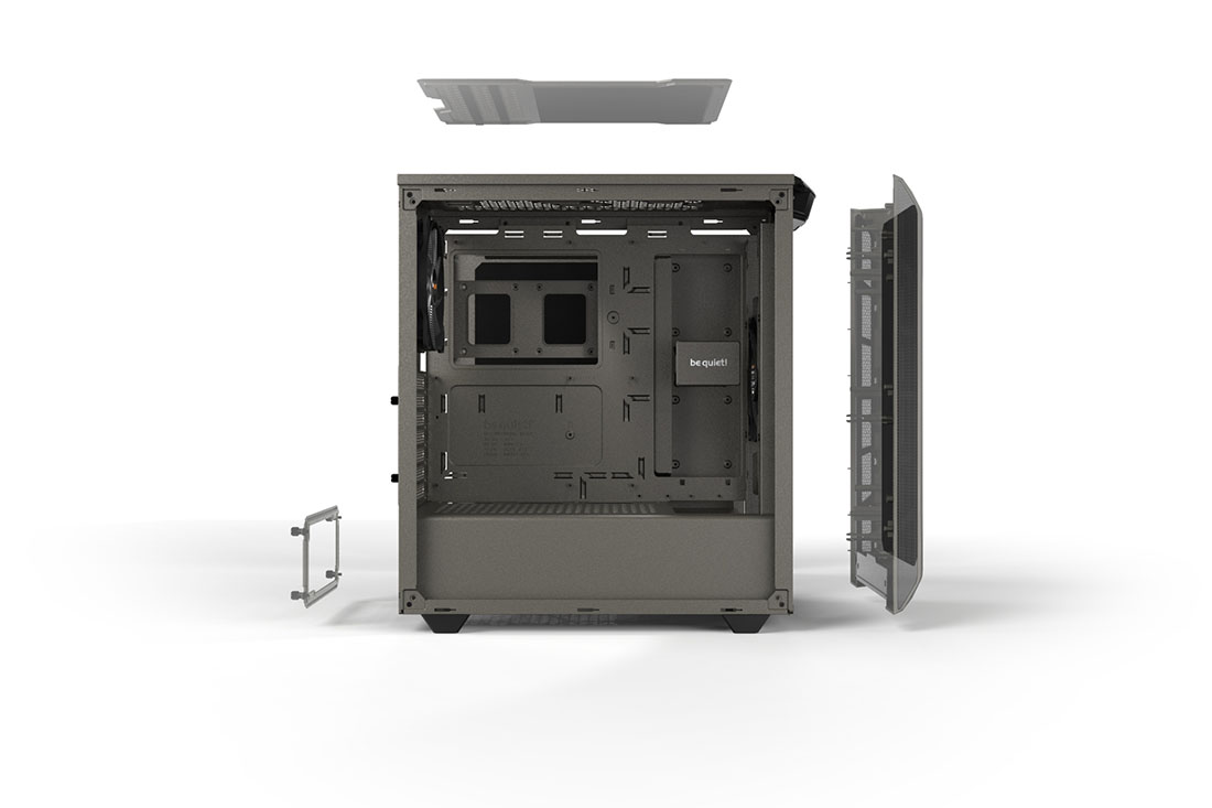 PURE BASE 500 | Window Metallic Gray silent essential PC cases