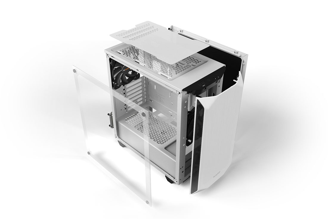 BE QUIET Pure Base 500 Blanc Boitier PC Moyen Tour ATX (BG035) avec  Quadrimedia