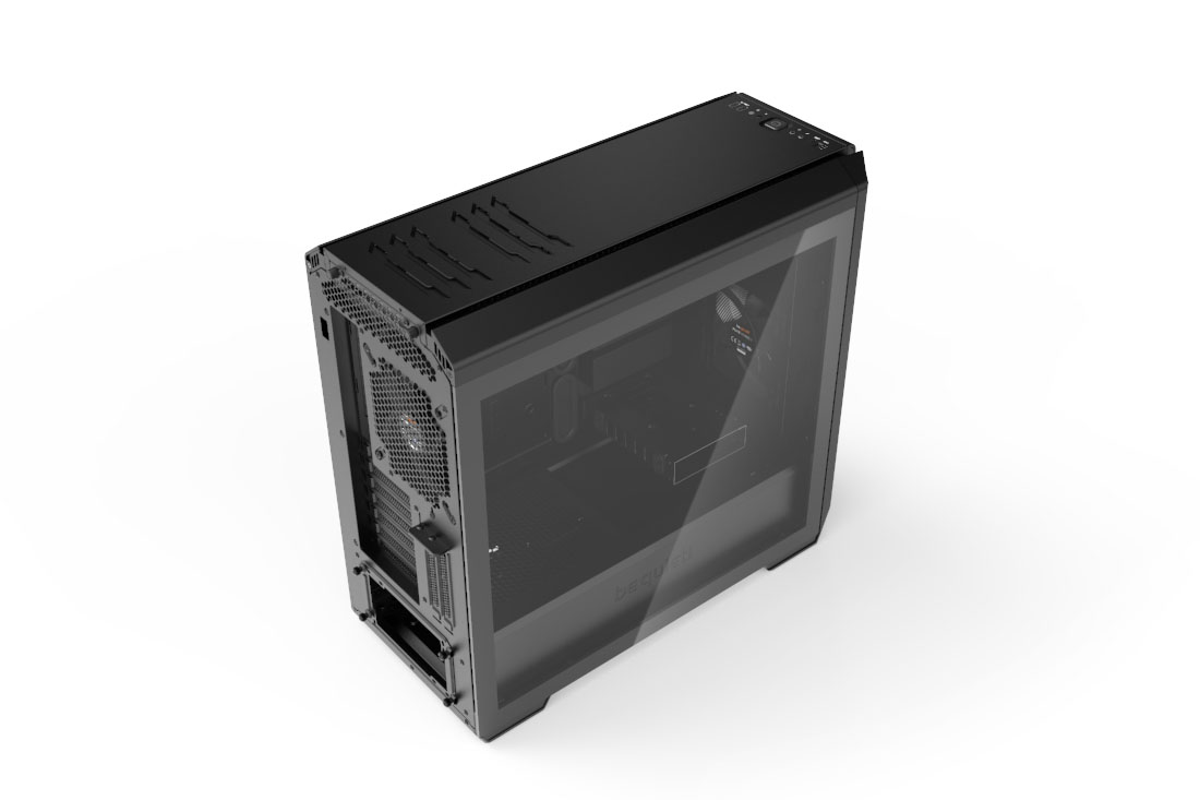 SILENT BASE 601  Window Black silent premium PC cases from be quiet!