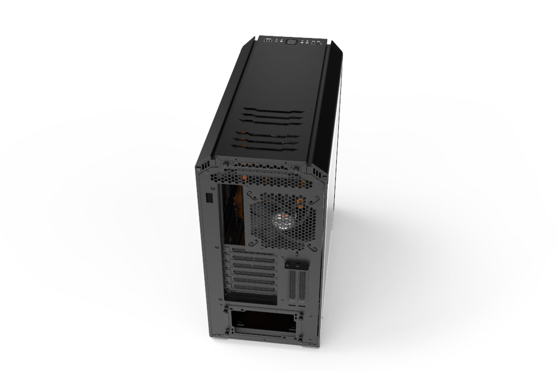 Silent Base 601 ORANGE Mid-Tower ATX Computer Case WINDOW Two 140mm be quiet