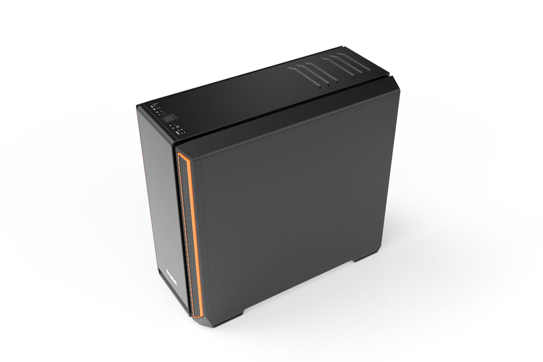 SILENT BASE 601 | Window Orange silent premium PC cases from be quiet!