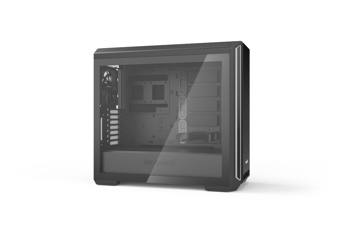 SILENT BASE 601 | Window Silver silent premium PC cases from be quiet!