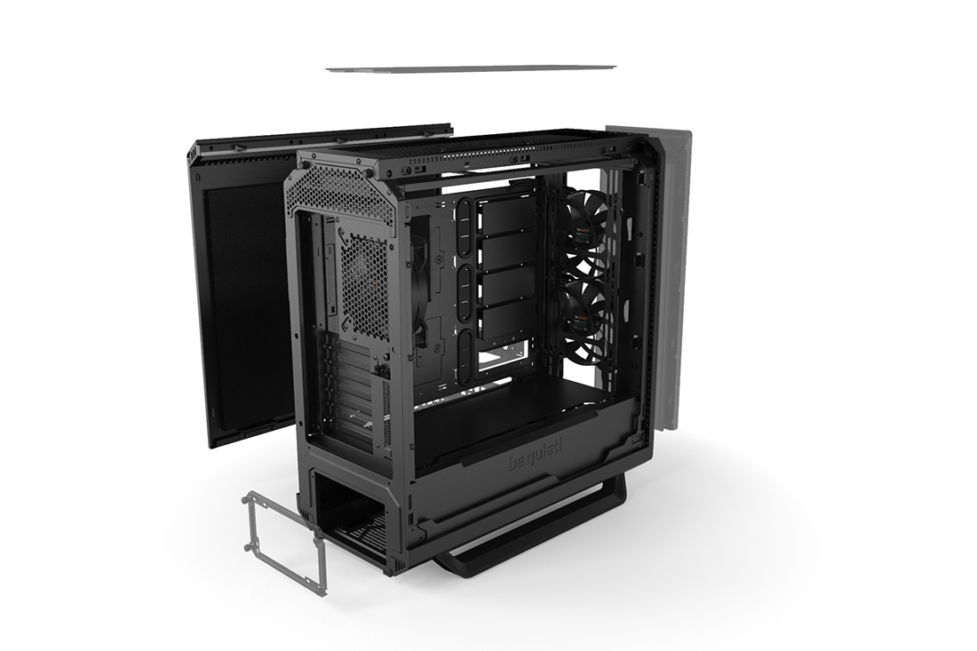 SILENT BASE 802 | Window Black silent premium PC cases from be quiet!