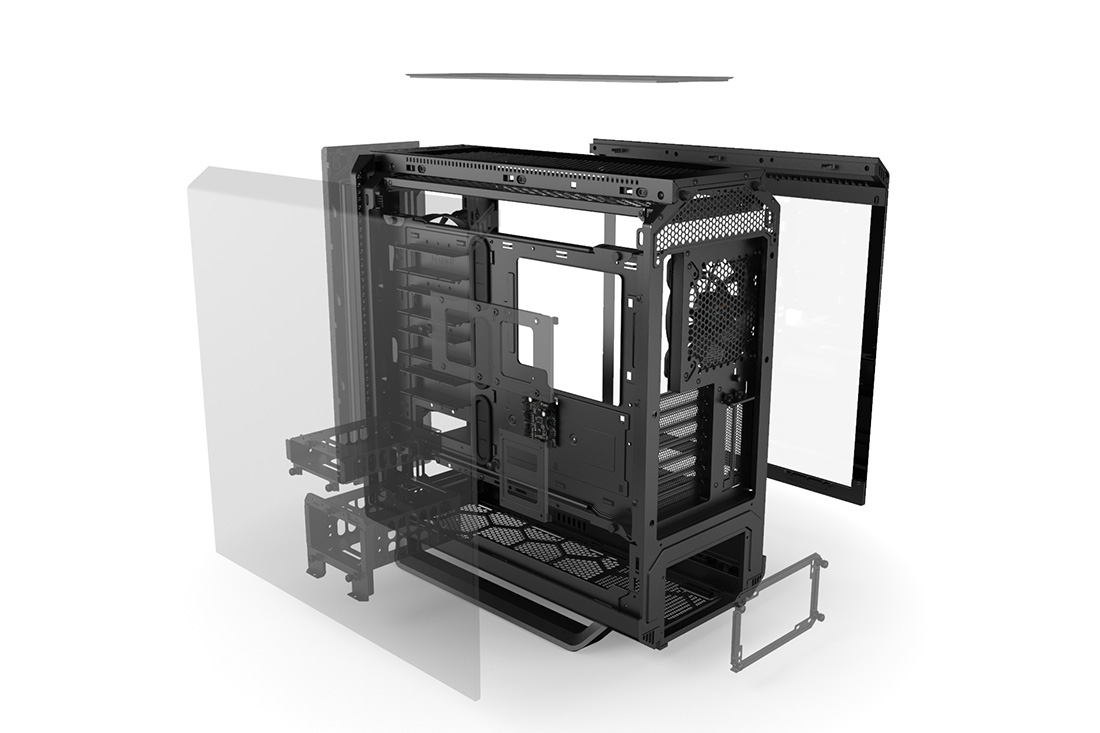 Case PC Be Quiet! Silent Base 802 Window Black - 3 Ventole 140mm, Vetro Temperato, USB Type-C - Foto 6