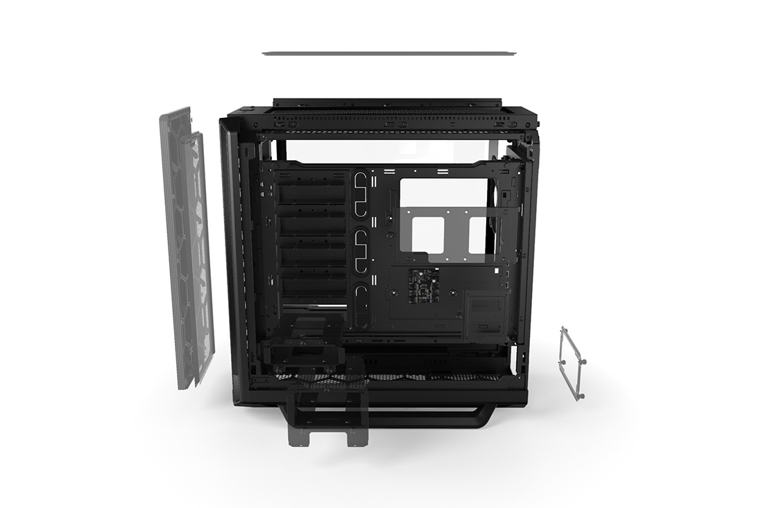 SILENT BASE 802 | Window Black leise premium PC Gehäuse von