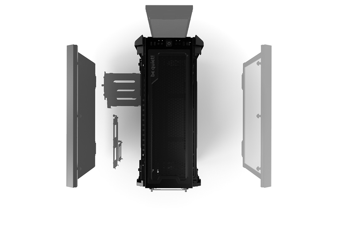 Case PC Be Quiet! Silent Base 802 Window Black - 3 Ventole 140mm, Vetro Temperato, USB Type-C - Foto 4