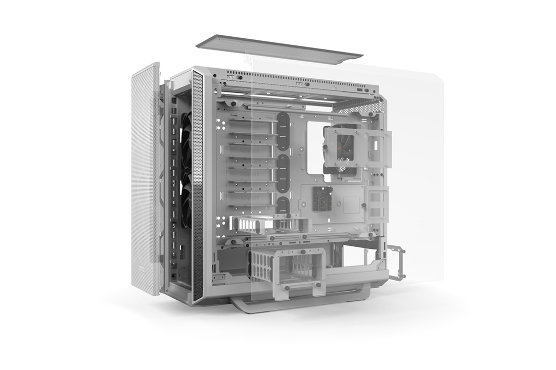 SILENT BASE 802 | Window White silent premium PC cases from be quiet!