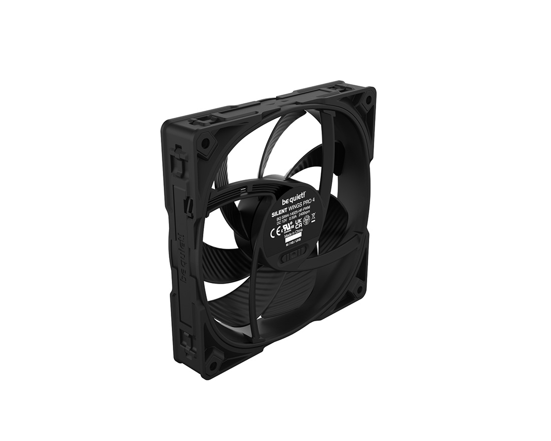 be quiet! 140mm Silent Wings Pro 4 Case Fan (Black) BL099 B&H